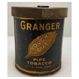 1940's Granger Rough Cut Pipe Tobacco Tins