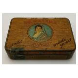 1930's-40's La Patina Cigars Tin 1 1/2' x 3 1/2' x 5'
