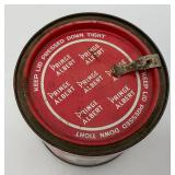 Vintage Collectible Prince Albert Crimp Cut Tobacco Tin 5' x 5 1/4'