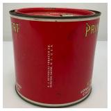 Vintage Collectible Prince Albert Crimp Cut Tobacco Tin 5' x 5 1/4'