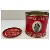Vintage Collectible Prince Albert Crimp Cut Tobacco Tin 5' x 5 1/4'