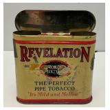 Vintage Philip Morris Revelation Smoking Mixture Pipe Tobacco Tin 1' x 3' x 3 1/2'
