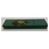 1920's Jackie Coogan Tin Lithographed Antique Pencil Box Charlie Chaplin The Kid 1' x 2' x 7 3/4'