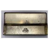 1920's Jackie Coogan Tin Lithographed Antique Pencil Box Charlie Chaplin The Kid 1' x 2' x 7 3/4'