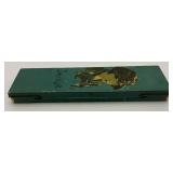 1920's Jackie Coogan Tin Lithographed Antique Pencil Box Charlie Chaplin The Kid 1' x 2' x 7 3/4'