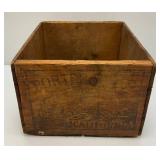 Very Old PORTER BRO'S California Wooden Orange Crate With Train Décor 8 3/4' x 12' x 15'