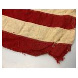 Vintage 48 Star Flag 32' x 56' Rips And Tears Present