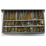 Vintage Ammo Collection In Metal 5 Drawer Chest