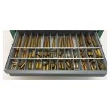 Vintage Ammo Collection In Metal 5 Drawer Chest
