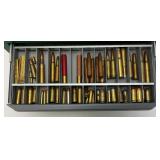 Vintage Ammo Collection In Metal 5 Drawer Chest
