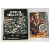 Southwest Silver Jewelry By Paula A. Baxter Hardcover Book 9' x 11 1/4' & Hopi Silver 6 3/4' x 9 1/2' Soft Cover Book