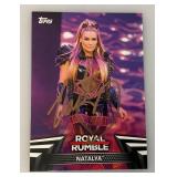 Autographed Topps Royal Rumble NATALYA Wrrestling Card (In Protective Sleeve)