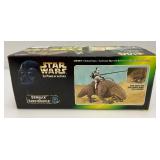 Misc. Collectible STAR WARS Power Of The Jedi Darth vMaul With Sith Attack Droid (New Old Stock) & The Power Of The Force Dewback And Sandtrooper Action Figures (Open Box Missing Weapons)