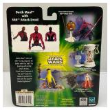 Misc. Collectible STAR WARS Power Of The Jedi Darth vMaul With Sith Attack Droid (New Old Stock) & The Power Of The Force Dewback And Sandtrooper Action Figures (Open Box Missing Weapons)