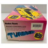 Vintage 1980's RADIO SHACK Turbo XR #2 RC Race Car (Barely Used) In Original Box