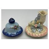 Misc. Vintage Collectible Chinese Blue & White Porcelain Cup, Roman Themed Decantor, Cups And More