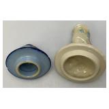 Misc. Vintage Collectible Chinese Blue & White Porcelain Cup, Roman Themed Decantor, Cups And More