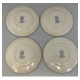 Vintage Churchill China England Blue Willow Dinnerware