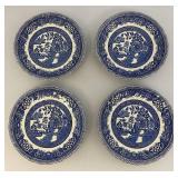 Vintage Churchill China England Blue Willow Dinnerware