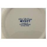Vintage Churchill China England Blue Willow Dinnerware