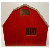 Large Handmade Wood Barn With Misc. Vintage Toy Horses 21' x 21' x 29'