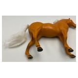 Large Handmade Wood Barn With Misc. Vintage Toy Horses 21' x 21' x 29'