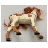 Large Handmade Wood Barn With Misc. Vintage Toy Horses 21' x 21' x 29'