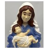 Vintage 26' Mary And baby Jesus Blow Mold (Has Light)