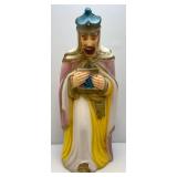 1960's Vintage 35' Wise Man Blow Mold (Has Light) Hole In Foot