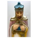 1960's Vintage 35' Wise Man Blow Mold (Has Light) Hole In Foot