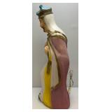 1960's Vintage 35' Wise Man Blow Mold (Has Light) Hole In Foot