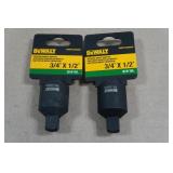 *2* DeWalt Reducing Impact Adapter - 3/4'x1/2'