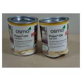 *2* Osmo Polyx-Oil High Solid for Wood Floors and Furniture - Clear Satin .75L