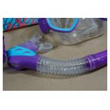 Cressi Blulove Kids Snorkel Set - Fin Size S/M
