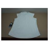 *2* IBKUL Women's Sleeveless Zip-Up Polo - Large