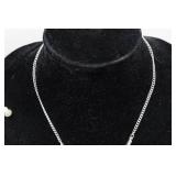 Silver Tone Necklaces with Turquoise Stones