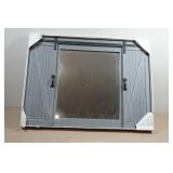 Rustic Style Wall Mount Barn Door Mirror - 28'x20'