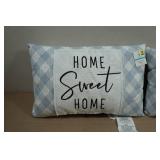 *2* Decorative Throw Pillows -12'x18'  Home Sweet Home