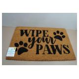 Comfort Bay Printed Doormat - 18'x27' Wipe Your Paws