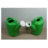 *2* Lime Green Watering Cans