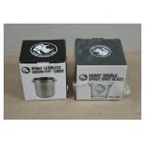 Rhino Stainless Steel & Glass Dosing Cups