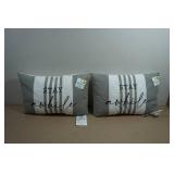 *2* Decorative Throw Pillows -12'x18'  Stay a While