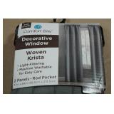 Comfort Bay 2-Panels Pocket Rod Window Curtains - 27'x84'