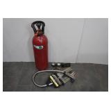 CO2 Tank with Beverage Dispensing Gun and Regulator