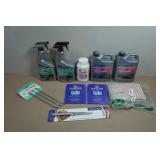 Grout Cleaner, Sealer Remover, Knife, Rags and Rack