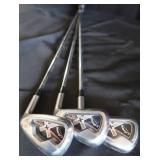3 CALLAWAY X TOUR GOLF CLUBS