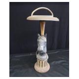 VINTAGE HORSE HEAD FLOOR ASHTRAY / SMOKING STAND