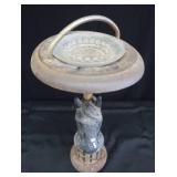 VINTAGE HORSE HEAD FLOOR ASHTRAY / SMOKING STAND
