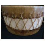 HUGE NATIVE AMERICAN PUEBLO-STYLE CEREMONIAL DRUM