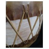 HUGE NATIVE AMERICAN PUEBLO-STYLE CEREMONIAL DRUM